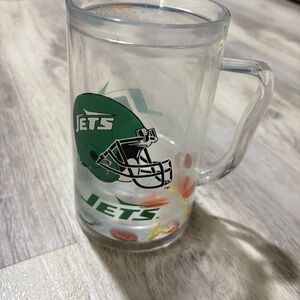 Duck House NFL Jets Plastic Freezer Mug Floating Liquid Bottom